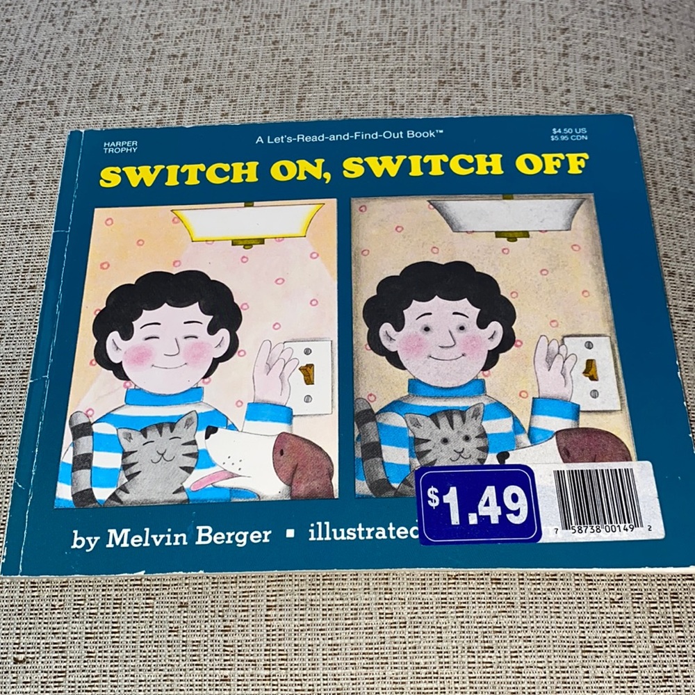 Switch on, switch off 1989 kids book